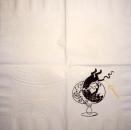 KAT-676 Cats - 3-ply (white/black) (Spot) - CS